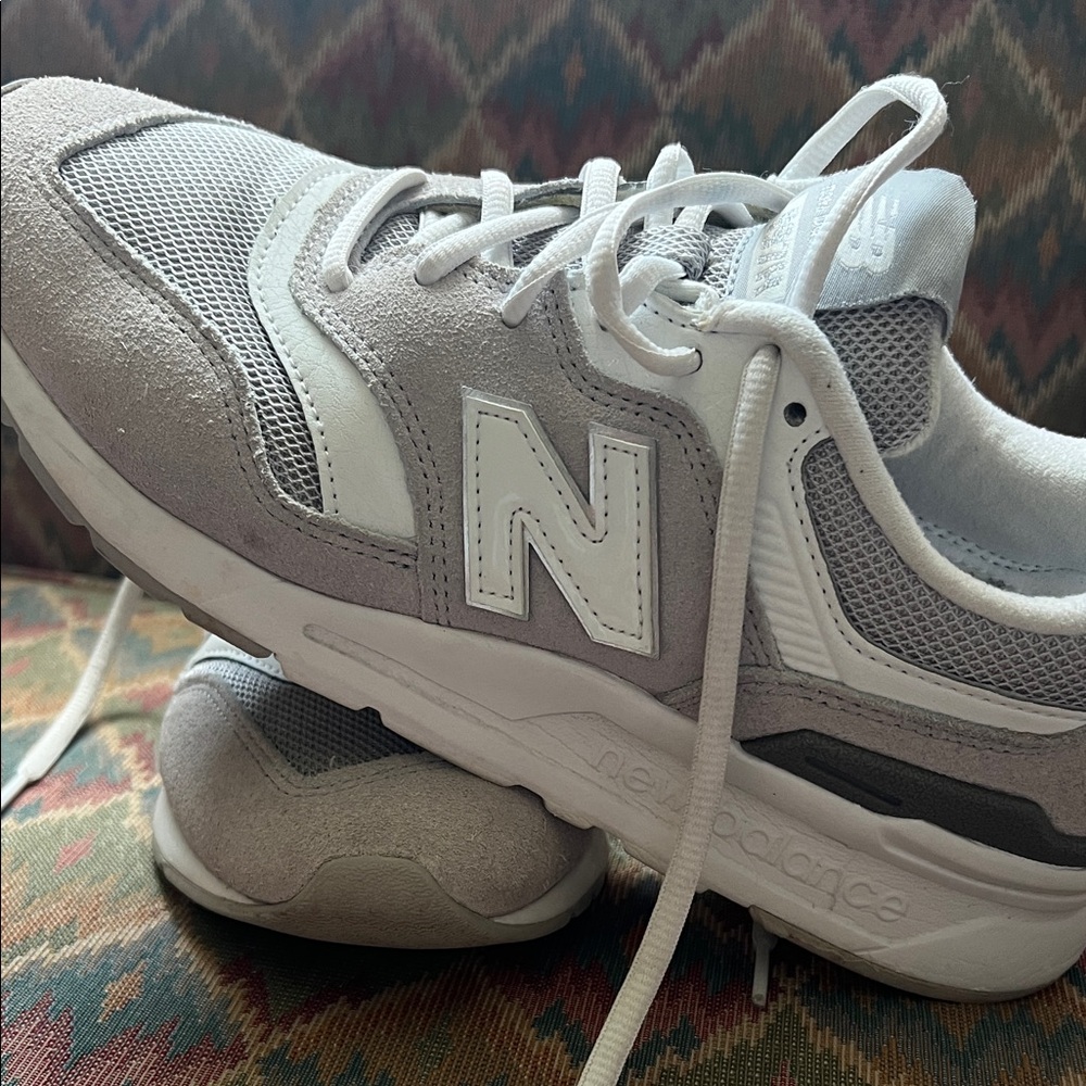 New Balance Gray and White Men’s Sneakers